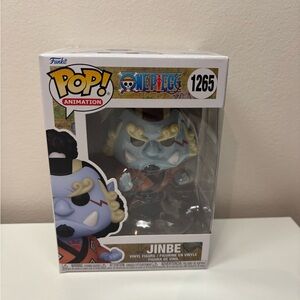 Funko Pop! One Piece Jinbe Vinyl Figure - Light Blue, Gold & Red